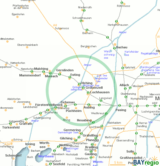 map of Gröbenzell